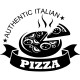 Sticker Authentic Italian Pizza
