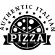 Sticker Authentic Italian pizza II