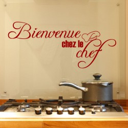 Sticker cuisine Bienvenue chez le chef