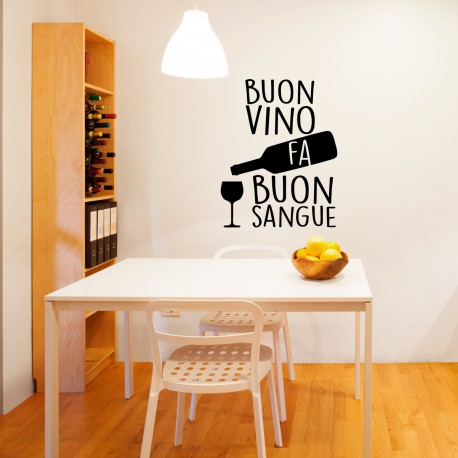 Sticker cuisine Buon vino fa buon sangue