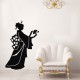 Sticker fleur Silhouette japonaise