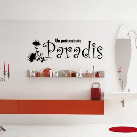 Stickers Toilettes Coin de Paradis : : Bricolage