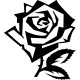Sticker fleur Rose