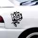 Sticker fleur Rose