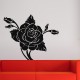 Sticker fleur rose amoureuse