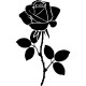 Sticker fleur rose bucolique