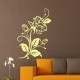 Sticker fleur rose charmeuse