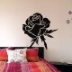 Sticker fleur rose somptueuse