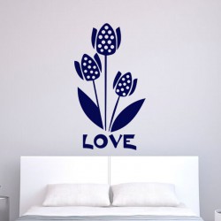 Sticker fleur love