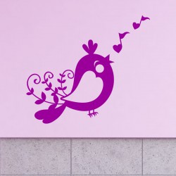 Sticker Petit oiseau chanteur