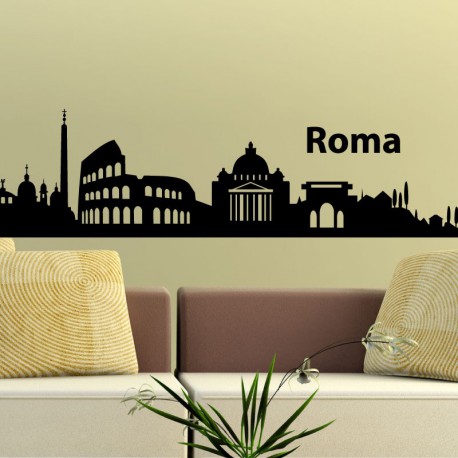 Sticker Rome skyline