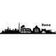 Sticker Rome skyline