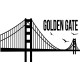 Sticker Golden gate