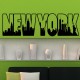 Sticker New York lettre cadre