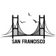 Sticker pont de San Francisco