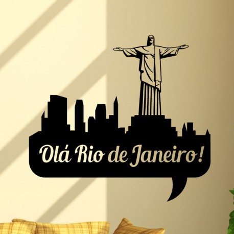Sticker Bonjour Rio!