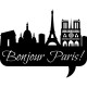 Sticker Bonjour Paris!