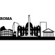 Sticker Rome skyline