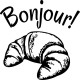 Sticker déco Bonjour