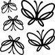 Sticker Papillons artistiques