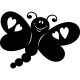 Sticker Papillon de l'amour