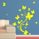 Sticker plante en papillons