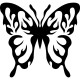 Sticker Papillon de flammes