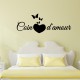 Sticker citation chambre Coin d'amour