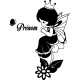 Sticker prénom personnalisable Princesse des fées