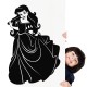 Sticker Princesse avec une longue robe 