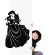 Sticker Princesse avec une longue robe 