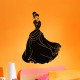 Sticker Femme avec une jolie robe