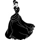 Sticker Femme avec une jolie robe