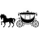Sticker Défilé de cheval avec son carrosse