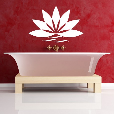 Sticker salle de bain Fleur de lotus