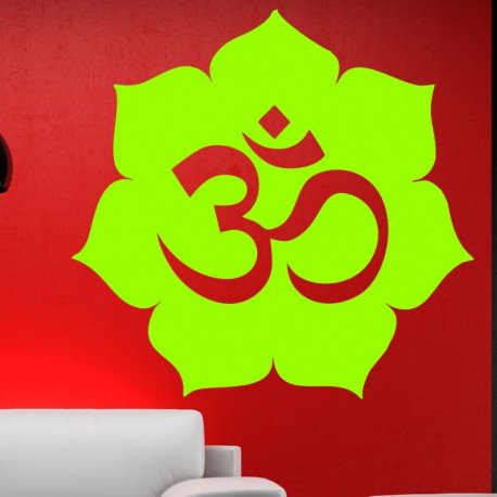 Sticker Design fleur orientale Ohm