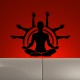 Sticker Homme faisant du yoga