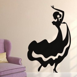 Sticker Caricature danseuse salsa