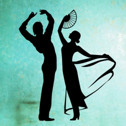 Sticker danseurs flamenco