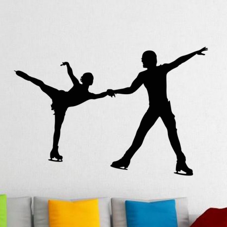 Sticker Couple de patineurs artistiques