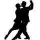 Sticker Couple de danseurs de tango