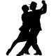 Sticker Couple de danseurs de tango