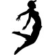 Sticker Danseuse sportive