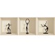 Sticker effet 3D figurines danseuses