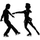 Sticker Figure patin sur glace