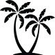 Sticker Arbre tropical