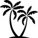 Sticker Arbre tropical