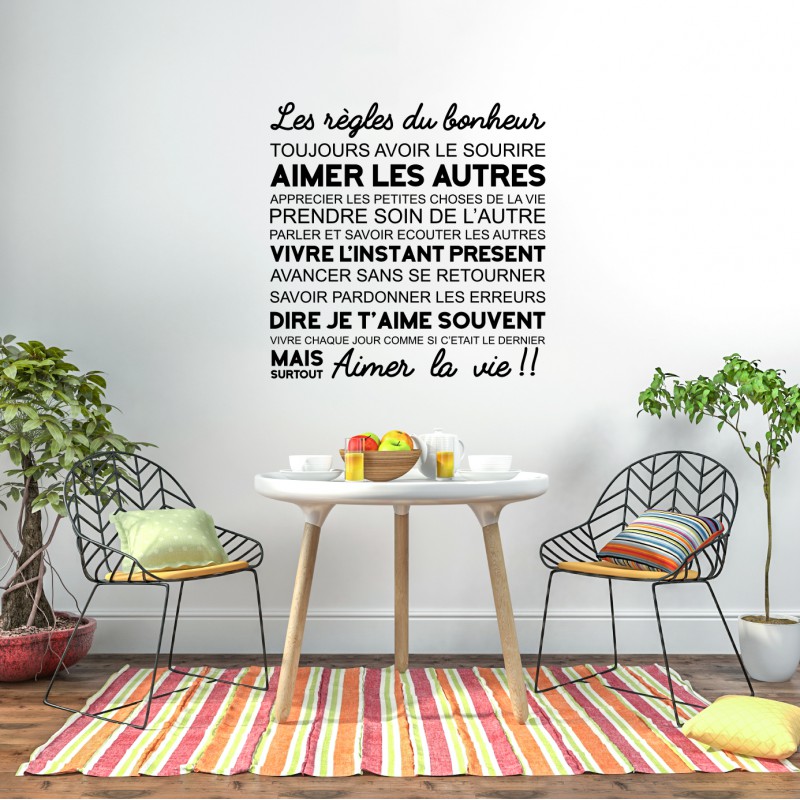 Vivez l'instant présent - Autocollants décoratifs avec phrases (*‿*)