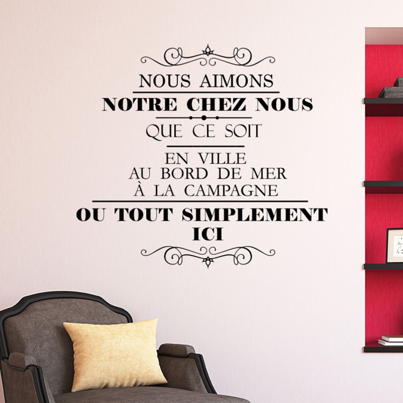 Sticker citation gastronomie pas cher - Stickers Citations discount - stickers  muraux - madeco-stickers