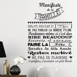 Sticker le manifeste de la famille